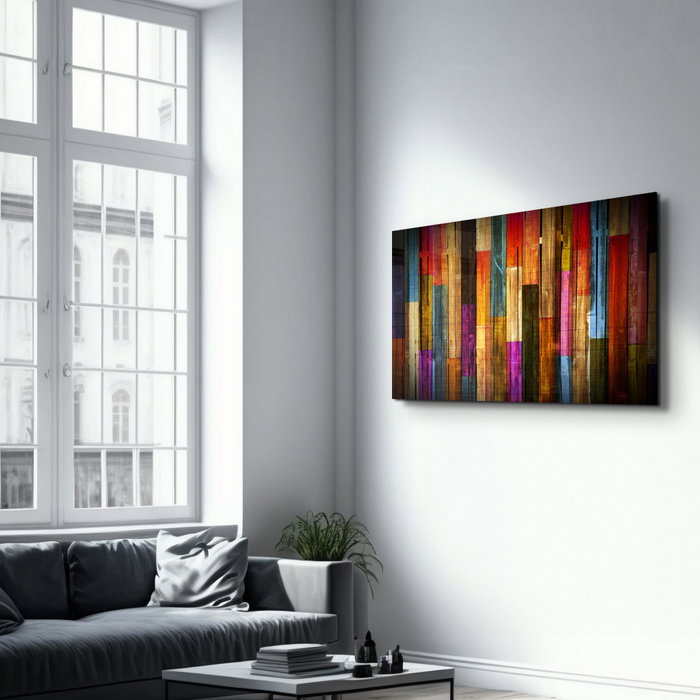 Wallity Pintura Decorativa de Vidrio Templado Multicolor 70 x 110 cm